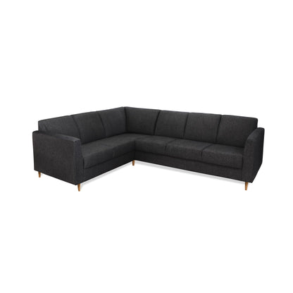 Rhodes hjørnesofa fra A-Møbler, sort