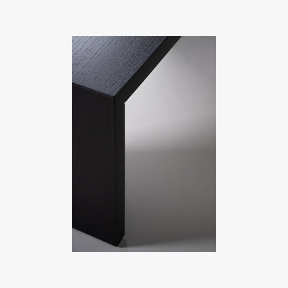 Ellie sofabord, forms & objects, svart - 56x120x45 cm