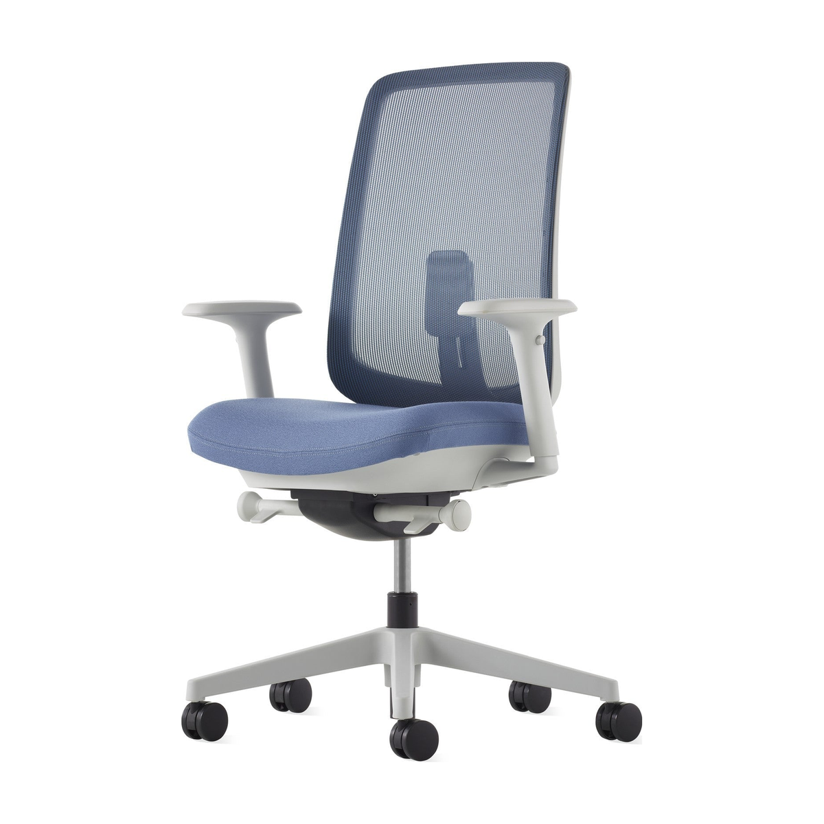 Verus kontorstol fra Herman Miller, sort – trinnløs manuell tiltmotstand