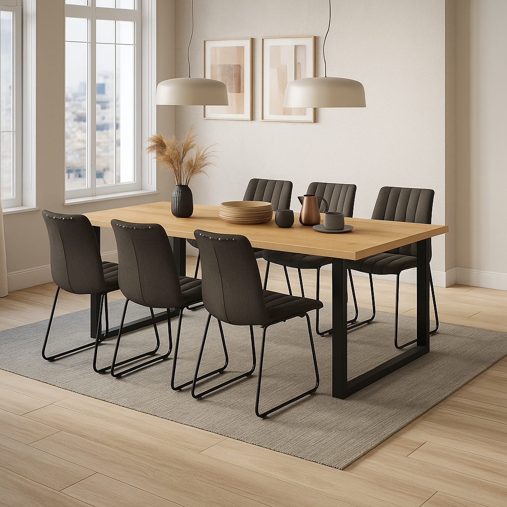 Casø Eydis spisebord fra A-Møbler,med tilleggsplate