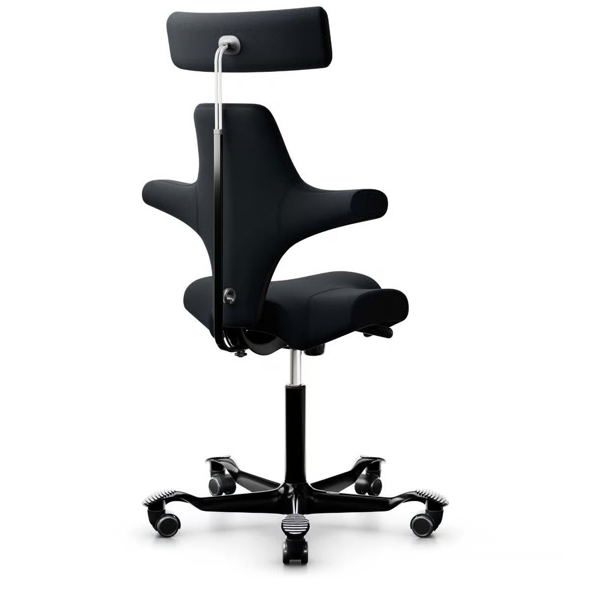 HÅG Capisco 8107 nyomtrukket kontorstol, svart stoff