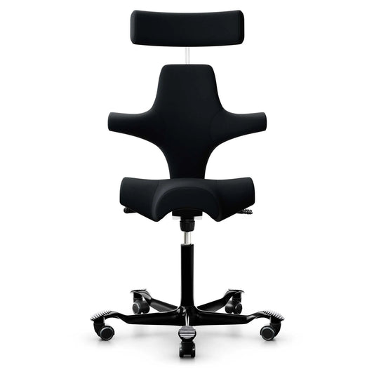 HÅG Capisco 8107 nyomtrukket kontorstol, svart stoff