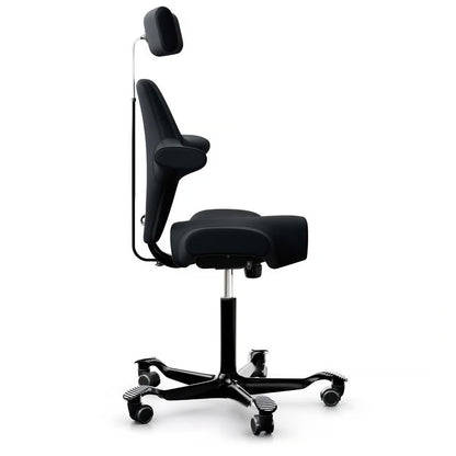 HÅG Capisco 8107 nyomtrukket kontorstol, svart stoff