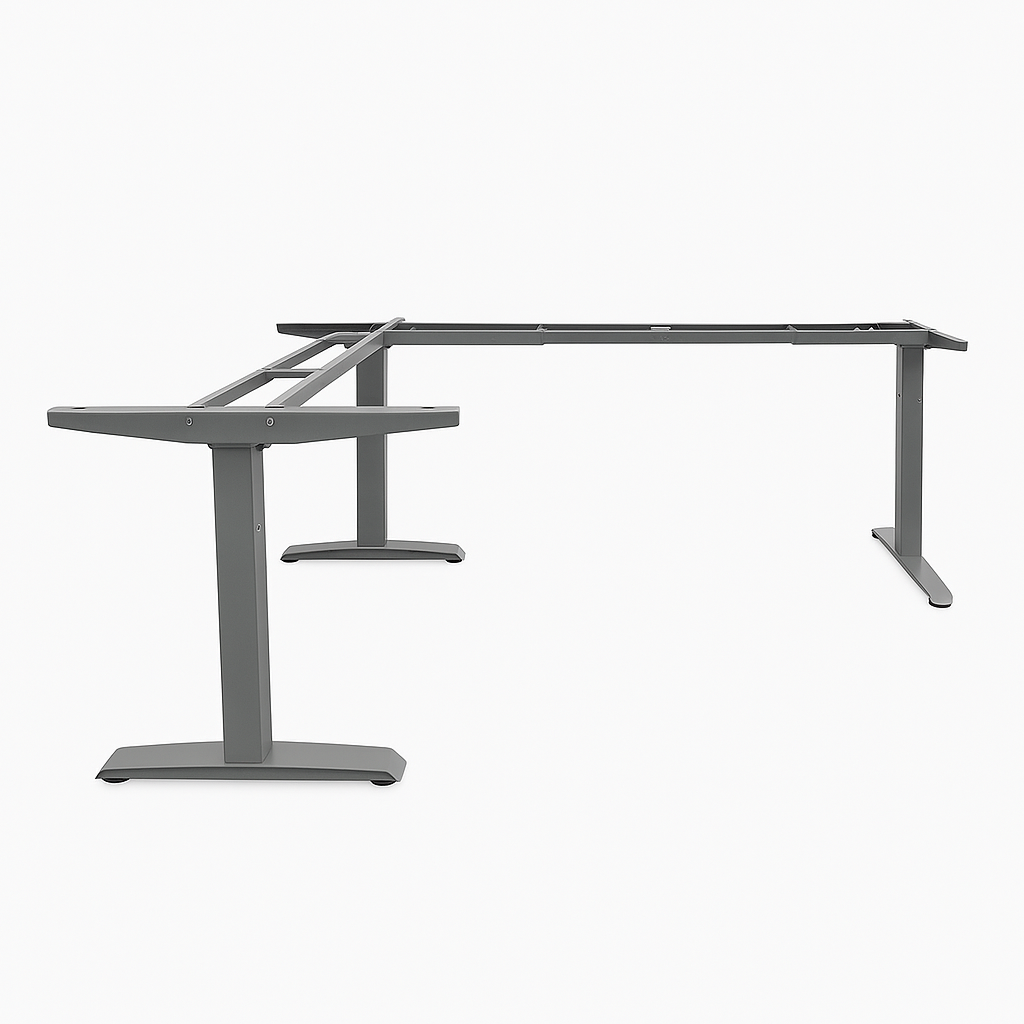 EFG elektrisk hjørneunderstell, grå, 122x34 cm