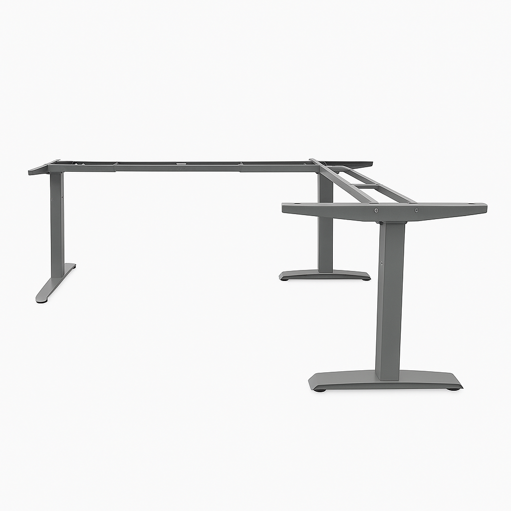 EFG elektrisk hjørneunderstell, grå, 140x120 cm