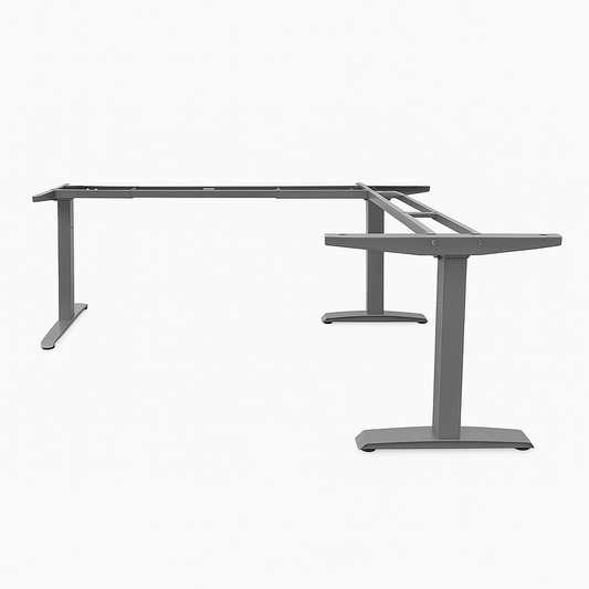 EFG elektrisk hjørneunderstell, grå, 140x120 cm