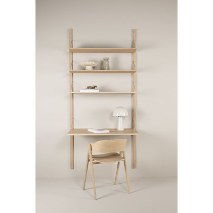 Iben hyllesystem kombinasjon 3, natur - 220x104 cm fra Kid