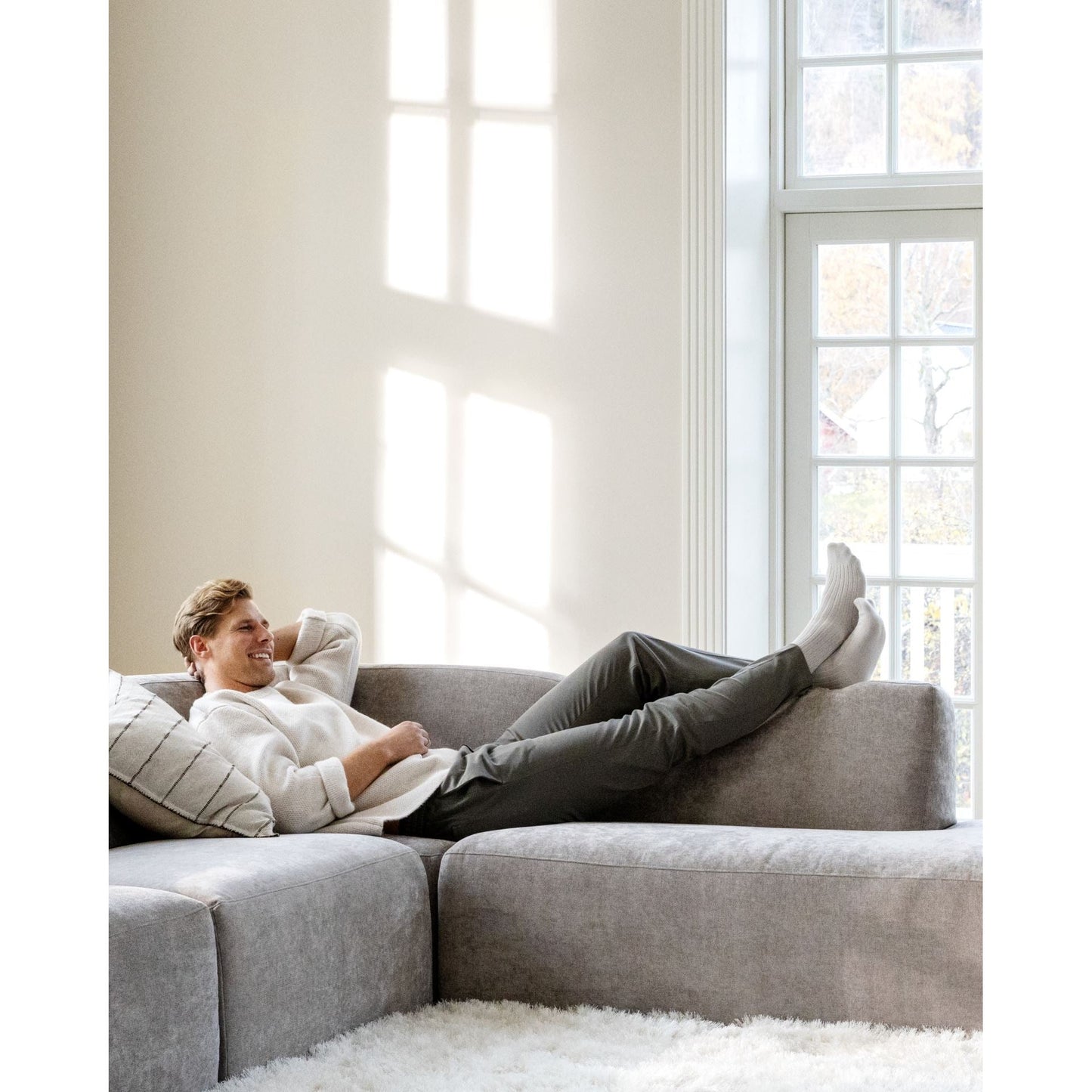 Juno Modulsofa 1,5 seter uten armlene fra Kid, grå, 90x93x73 cm