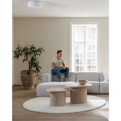 Isa, Forms & Objects, Modulsofa hjørne natur - 90x93x73 cm