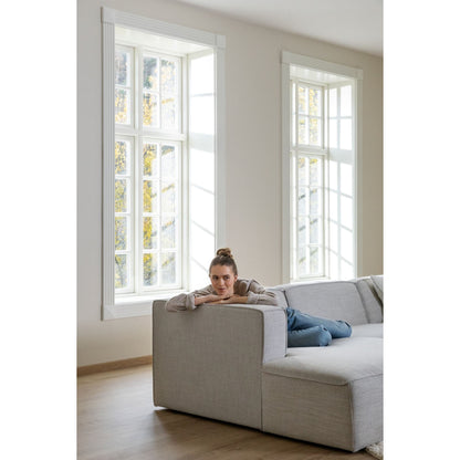 Isa Modulsofa sjeselong venstre natur fra Kid, slitesterk tekstil