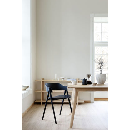 Hennie spisestol, eik, svart