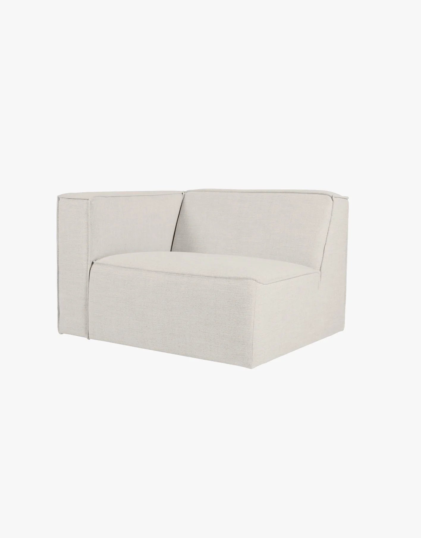 Isa Modulsofa 1,5 seter m/armlene venstre natur - 110x93x73 cm