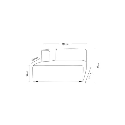 Isa Modulsofa 2-seter fra Kid, natur, moderne stil