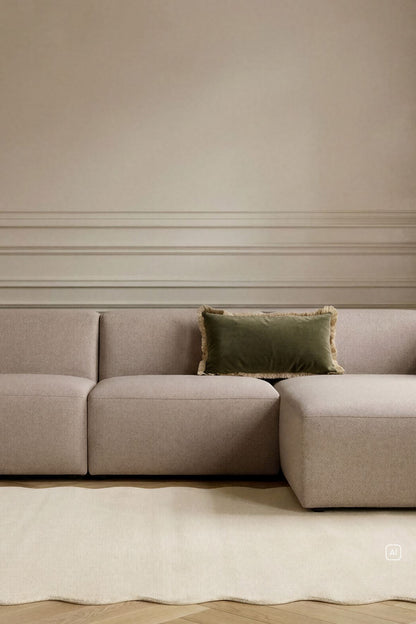 Juno Modul 1,5 seter uten armlene beige - 90x93x73 cm fra Kid