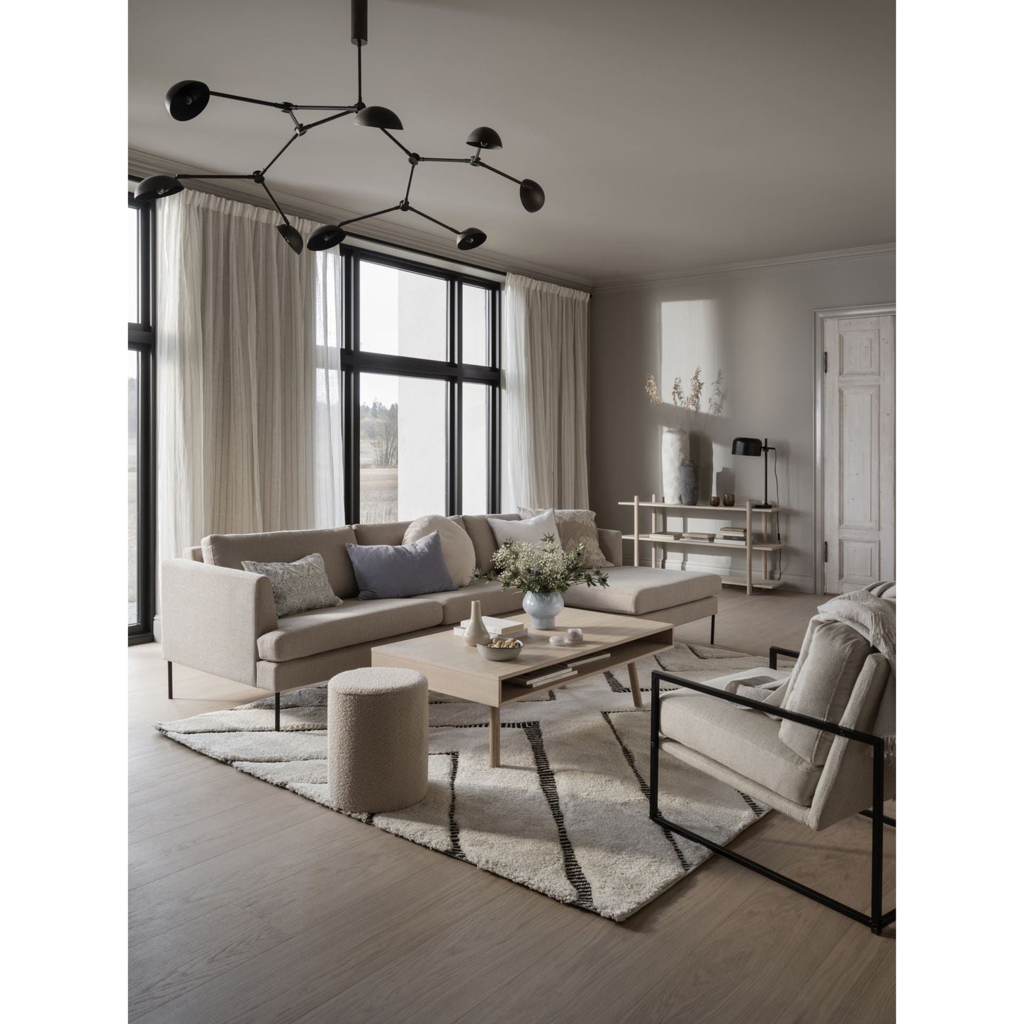 Olea sofabord lav modell natur, 70x130x40 cm fra Kid