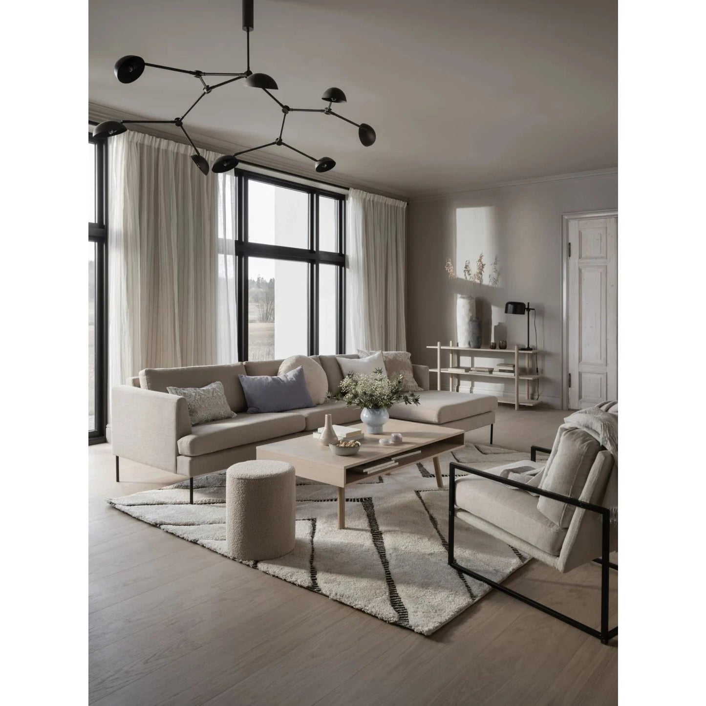 Olea Sofabord lav modell natur - 70x130x40 cm