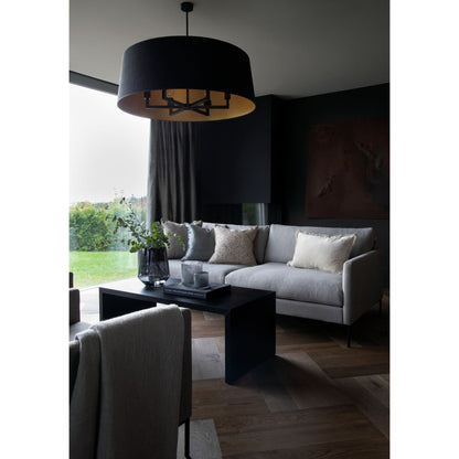 Ellie sofabord, svart, 56x120 cm