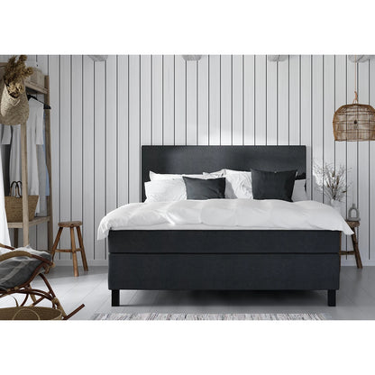 Lento Kontinentalseng, Premium Hyperflex, (D)180x200cm, Mørk grå