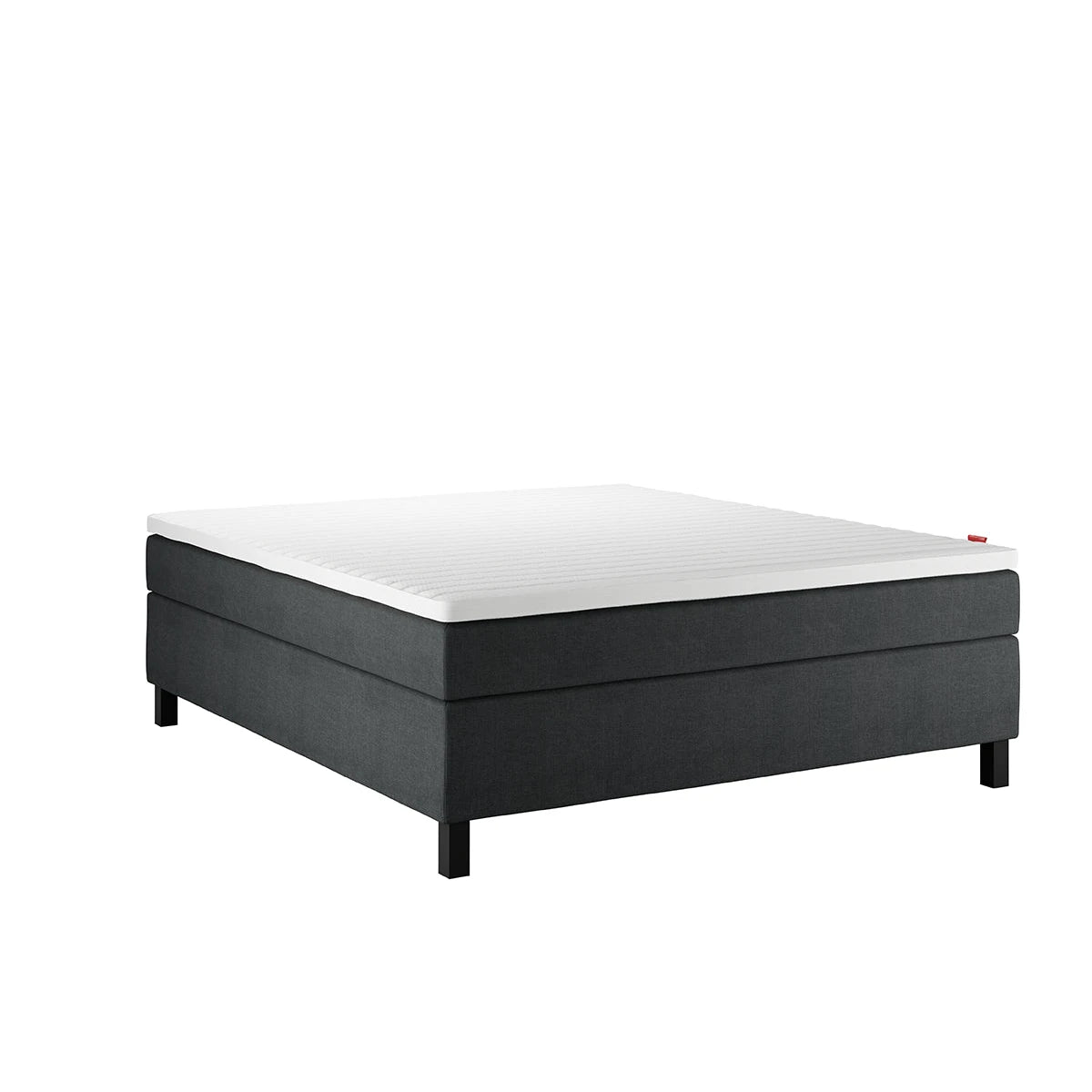 Lento Kontinentalseng, Premium Hyperflex, (D)180x200cm, Mørk grå