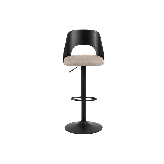 Lucy barstol fra A-Møbler, hvit, B:47 cm, D:51 cm, H:113 cm
