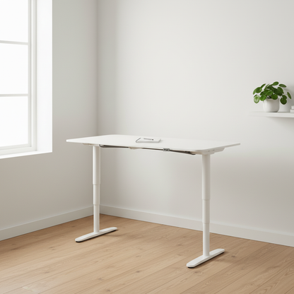 (120x80) IKEA Bekant el hev/senk i hvit