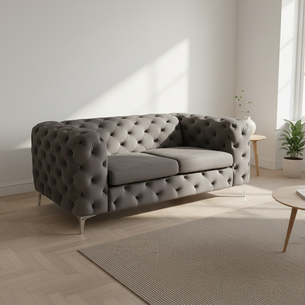 Bella 2-seter sofa fra A-Møbler i grå