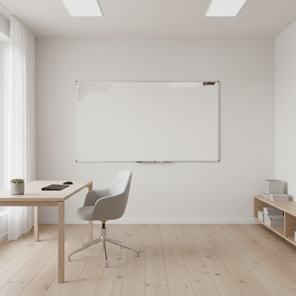 (200x120)Vegghengt whiteboard fra Lintex i hvit