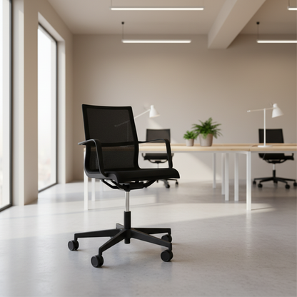 Sitness Life kontorstol fra Topstar i svart
