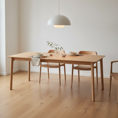 (220x95) MELLANSEL spisebord fra IKEA i lyst tre