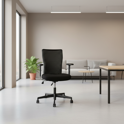 T-Chair kontorstol fra Vitra i svart