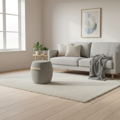 Carry on puff fra Offecct i lys grå