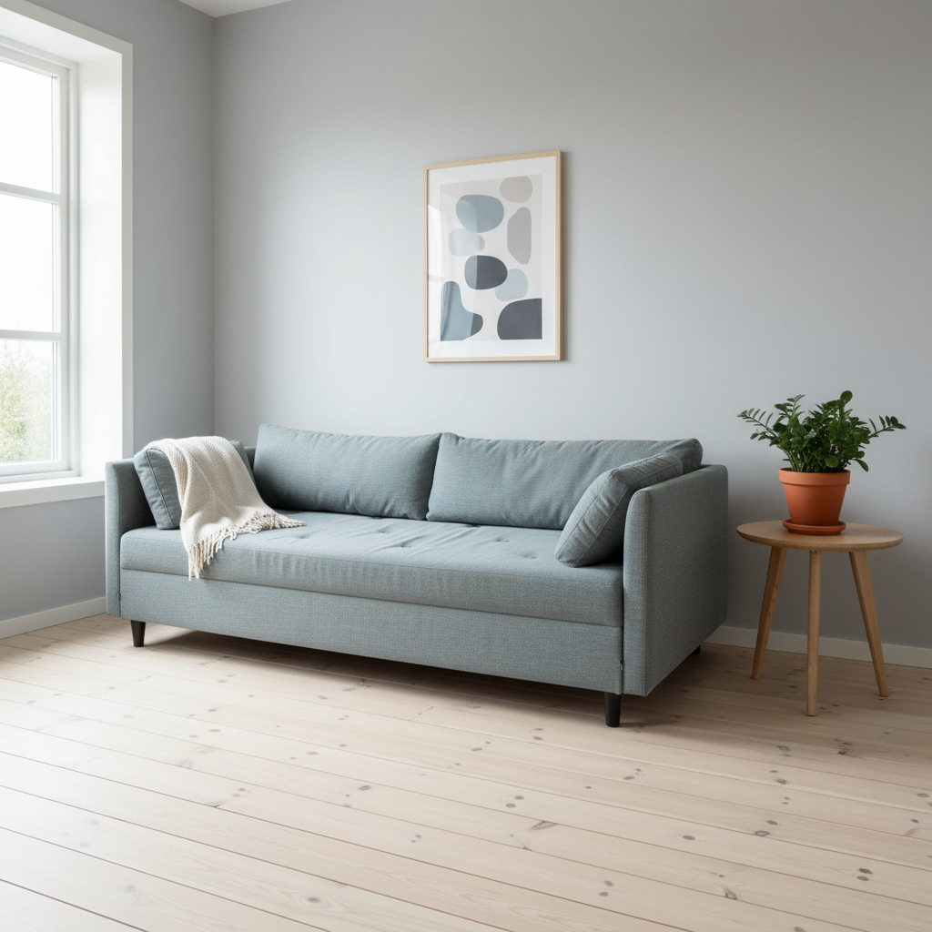 Daybed i lys grå