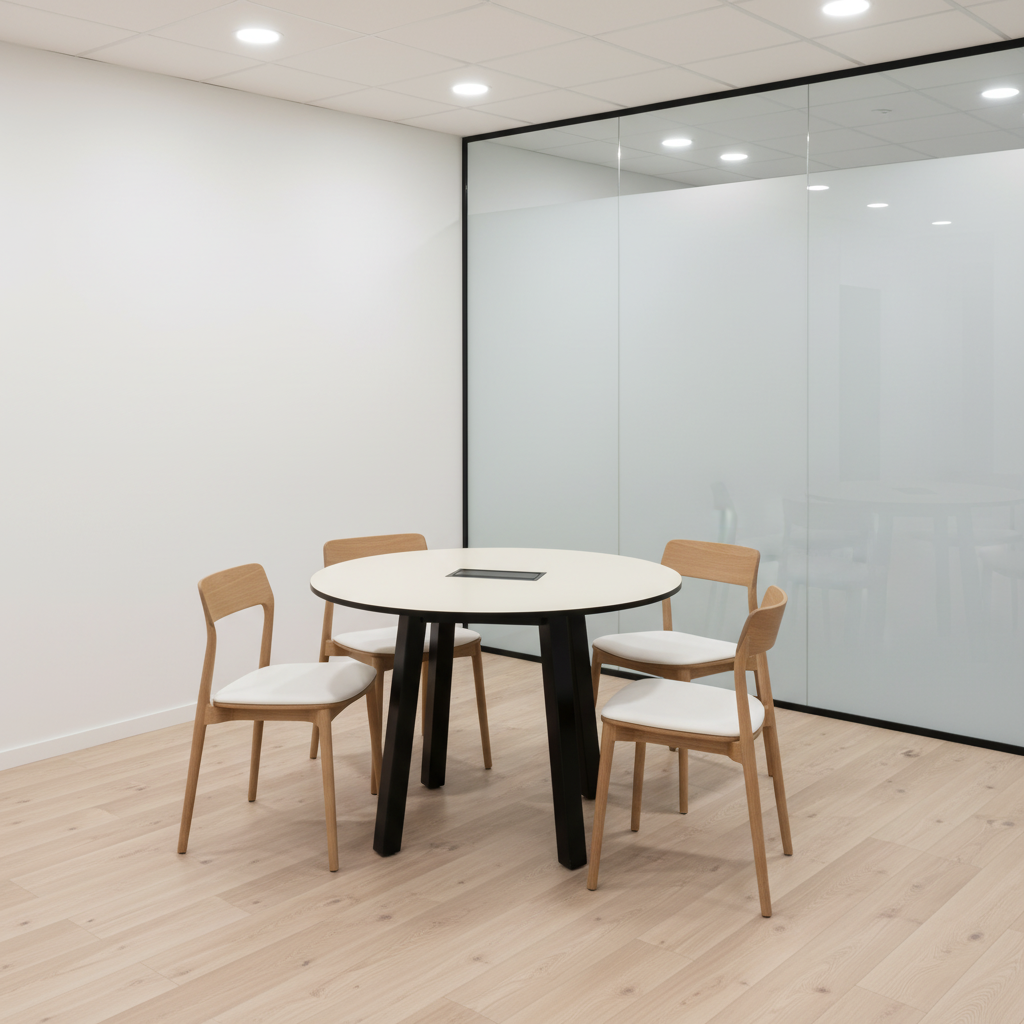 (120x120) Fora Form samtalebord i hvit