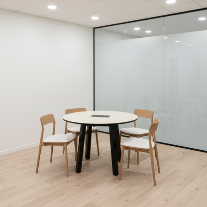 (120x120) Fora Form samtalebord i hvit