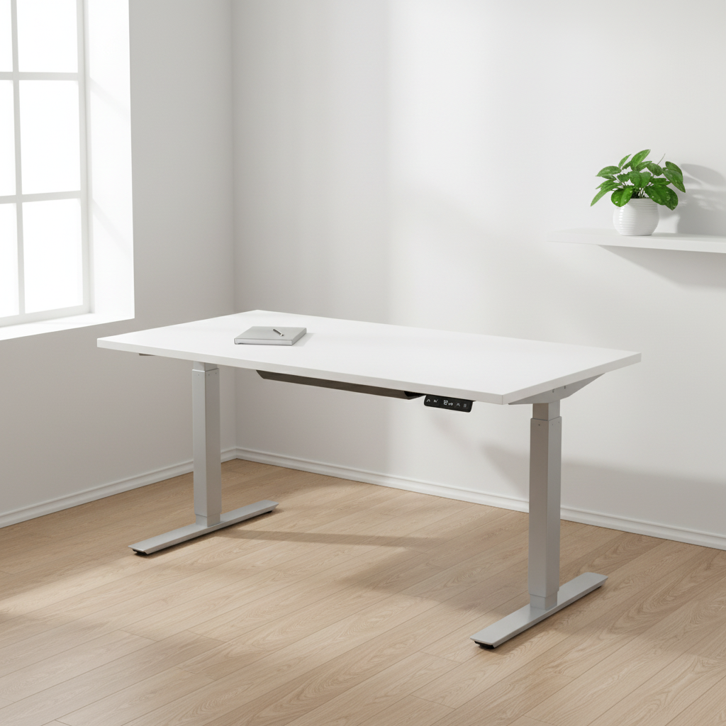 (180x80) El hev/senk i med lys grå/offwhite bordplate