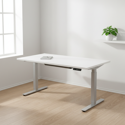 (180x80) El hev/senk i med lys grå/offwhite bordplate