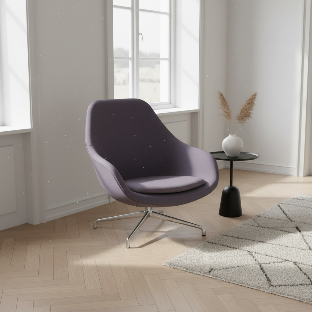 About A Lounge Lenestol fra HAY i rød