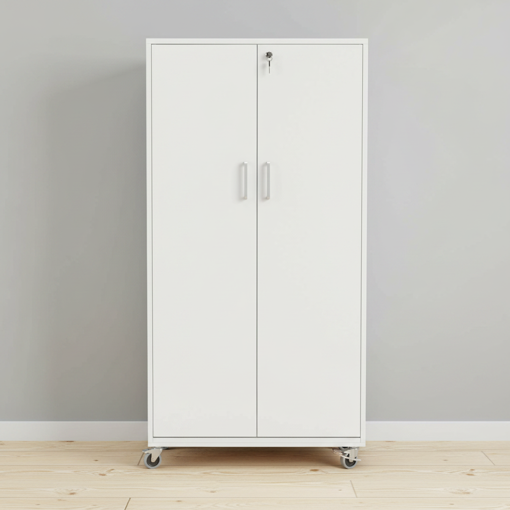 (80x50x162) Haugstad skap i hvit