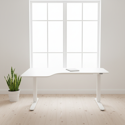 (160x110) IKEA Bekant el hev/senk i hvit