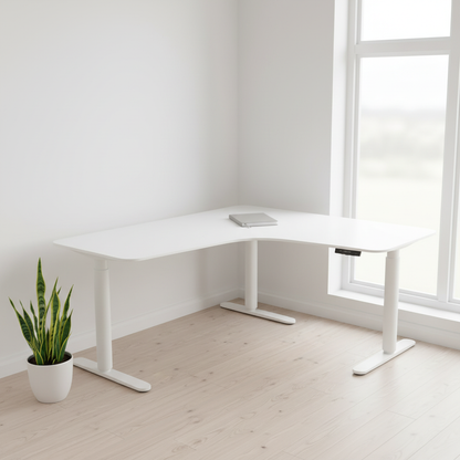 (160x110) IKEA Bekant el hev/senk i hvit