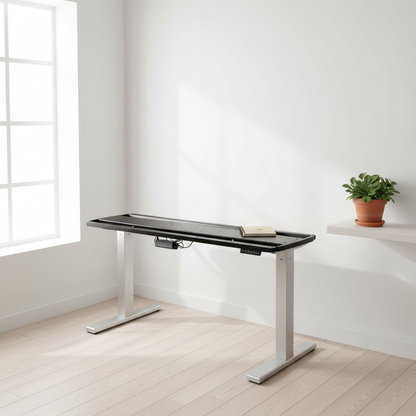Duba B8 el hev/senk i grå, passende til 100-120cm bordplater
