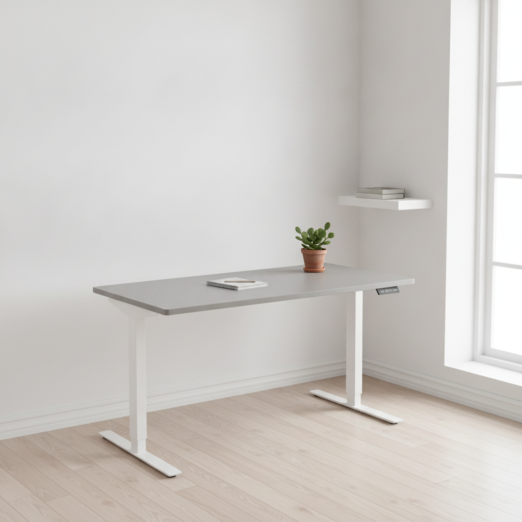 Swedstyle elektrisk hev/senk skrivebord fra Swedstyle, grå, 120x70 cm