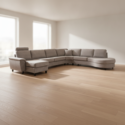 Solution 3-seter sofa fra A-Møbler, velour