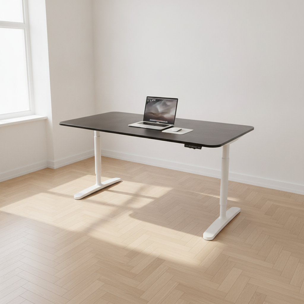 (160x80) IKEA Bekant skrivebord i svart