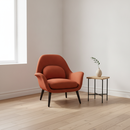 Swoon Lenestol fra Fredericia Furniture i oransje
