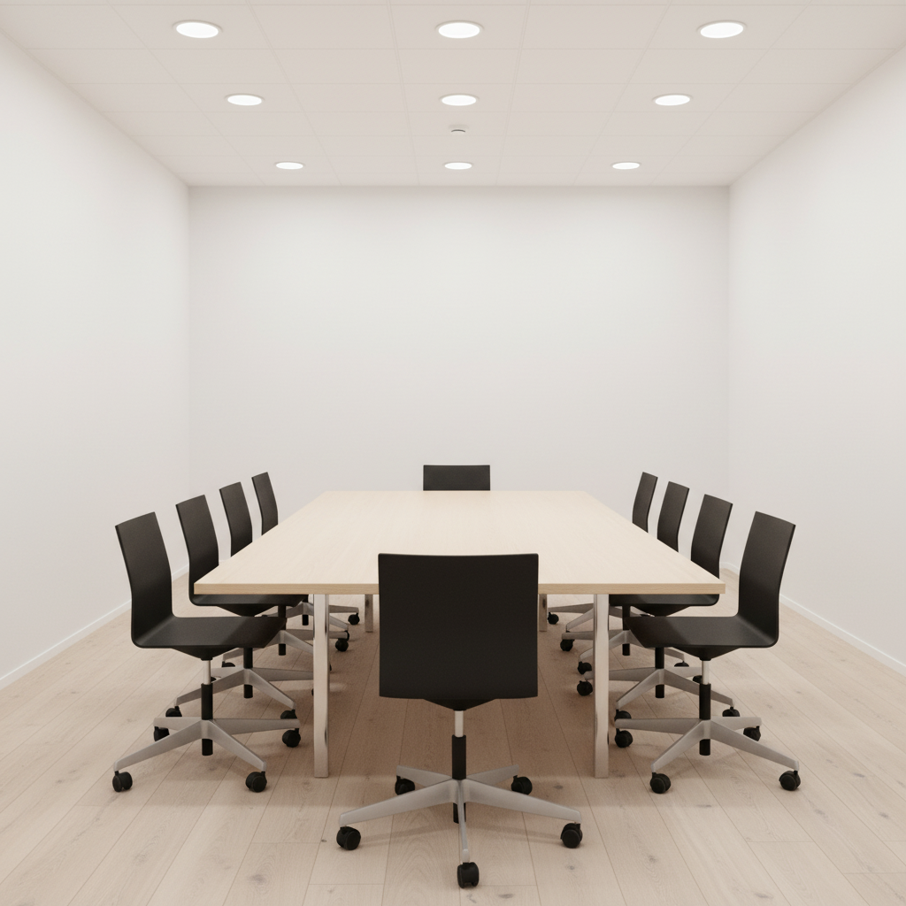 04 møtestol fra Vitra i svart