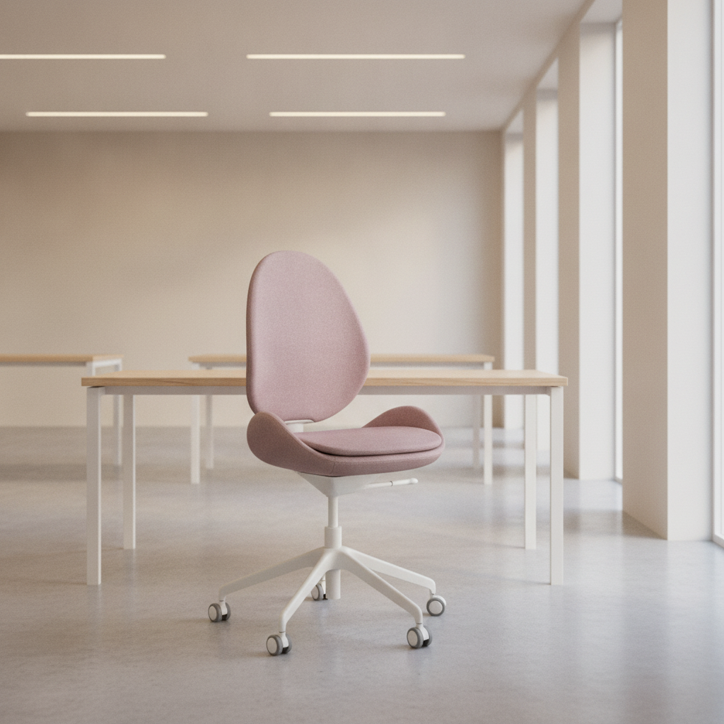 HATTEFJÄLL kontorstol fra IKEA i rosa