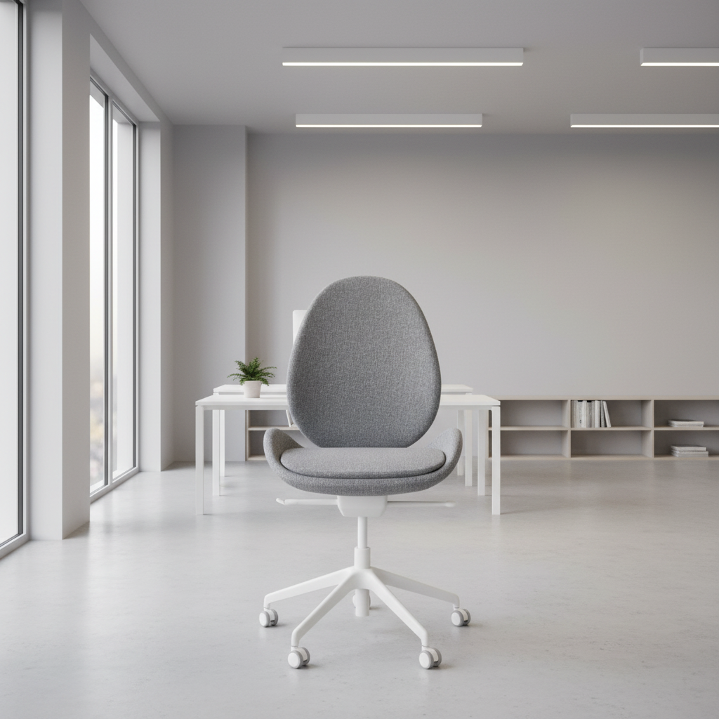 HATTEFJÄLL kontorstol fra IKEA i grå