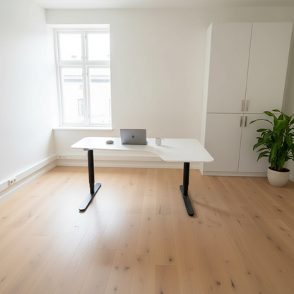 (160x110) IKEA Bekant el hev/senk i hvit