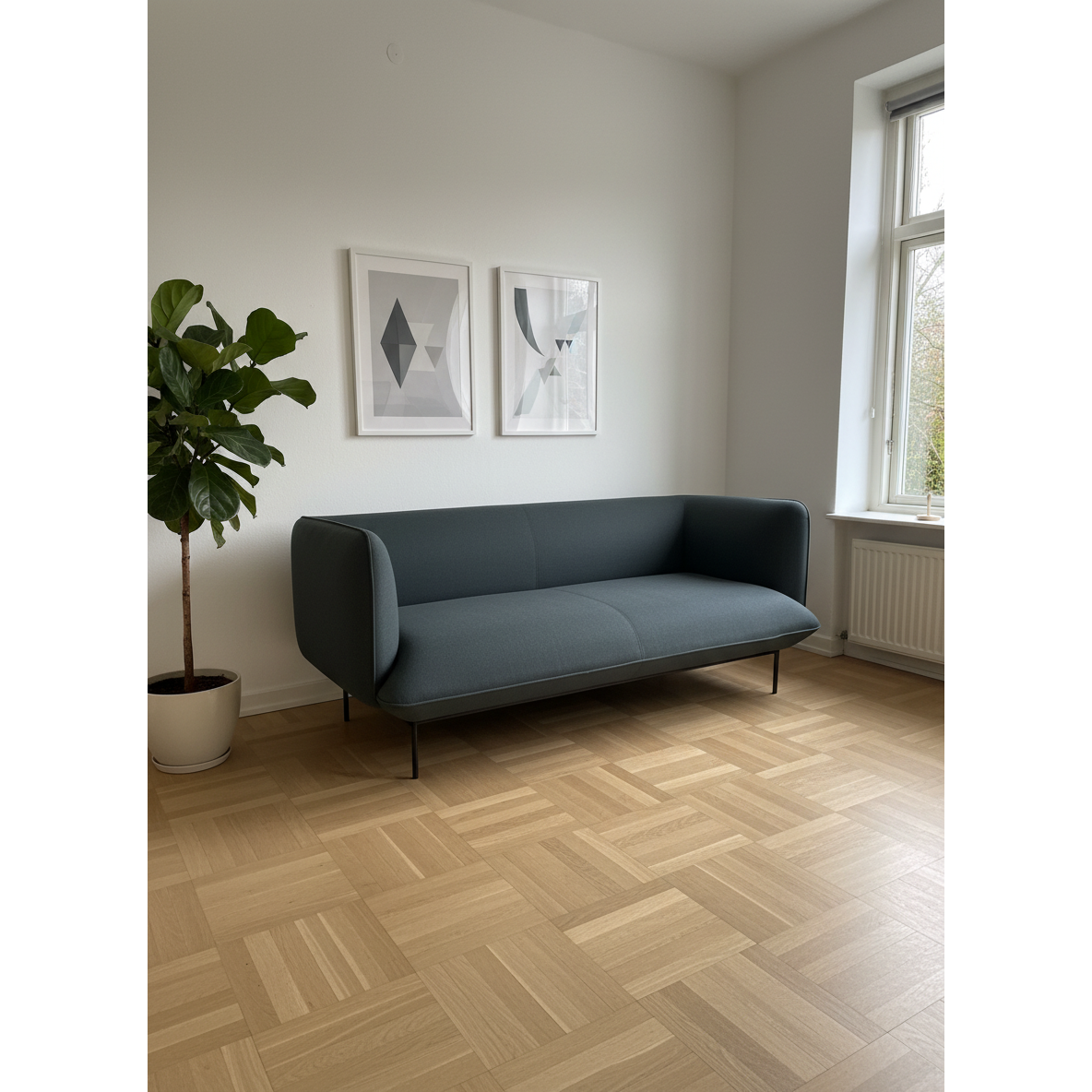 Cloud 2-seter sofa fra Bolia i dyp grønn